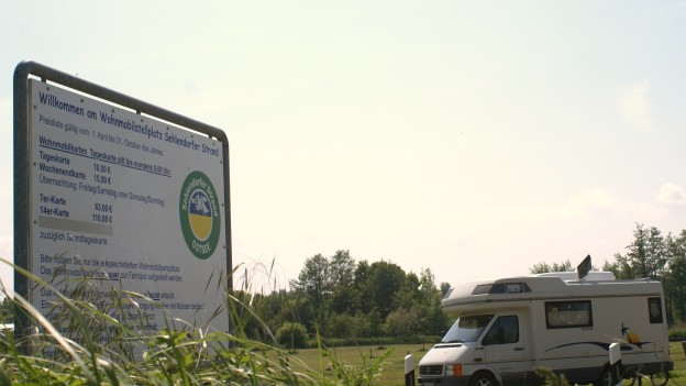 Ostsee Urlaub Sehlendorfer Strand Parkplatz für Wohnmobile WOMO Seite