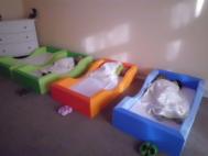 Drei Schlafkojen im Kindergarten Blekendorf