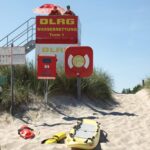 Ausrüstung der DLRG am Sehlendorfer Strand