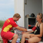 DLRG im Einsatz am Sehlendorfer Strand